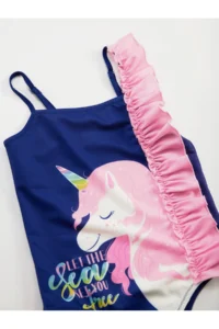 Denokids Frilly Unicorn Girls' Swimsuit - Image 3