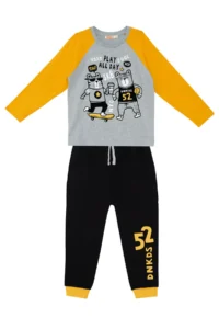 Denokids Play Allday Boys' T-Shirt Sweatpants Set - Image 3