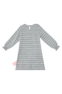 Denokids Teddy Bear Girls' Striped Dress - Image 4