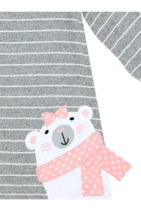 Denokids Teddy Bear Girls' Striped Dress - Image 5