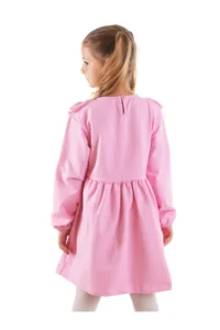 Denokids Simli Unicorn Girls' Pink Dress - Image 2