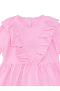 Denokids Simli Unicorn Girls' Pink Dress - Image 6