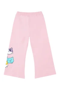 Denokids Sevimli Kediler Girls' Tracksuit Set - Image 8