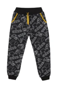 Denokids Arabalar Boys' Black Tracksuit Set - Image 7