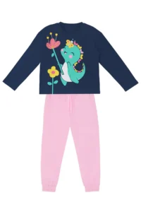 Denokids Sweet Dino Girls' T-Shirt Sweatpants Set - Image 4