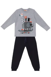 Denokids Animals Team Boy's T-shirt Sweatpants Set - Image 3