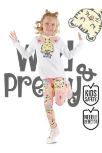 Denokids Fancy Leo Girls' T-Shirt Leggings Set
