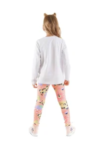 Denokids Fancy Leo Girls' T-Shirt Leggings Set - Image 2