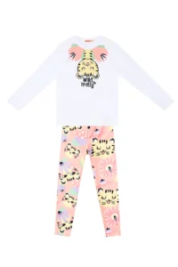 Denokids Fancy Leo Girls' T-Shirt Leggings Set - Image 3