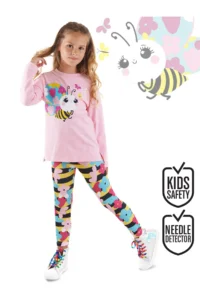 Denokids Little Bee Girls' Tunic Leggings Set