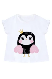 Denokids Hearted Owl Girls' Summer T-Shirt Shorts Set - Image 5