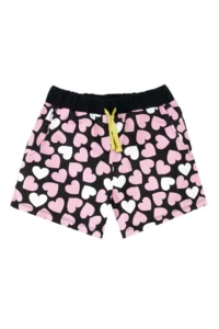 Denokids Hearted Owl Girls' Summer T-Shirt Shorts Set - Image 7