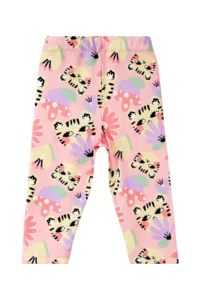 Denokids Cat Floral Sleeveless Girl's Summer Tunic T-shirt Tights Set - Image 8