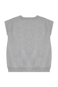 Denokids Striped Unicorn Girl Child Gray Black Summer T-shirt Tights Set - Image 6