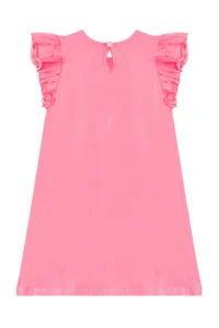 Denokids Teddy Bears Girls' Pink Sleeveless Summer Dress - Image 4