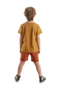 Denokids Super Tiger Boys' Summer T-Shirt Shorts Set - Image 2