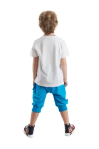 Denokids Monster Truck Boy Summer T-shirt Capri Shorts Set - Image 2