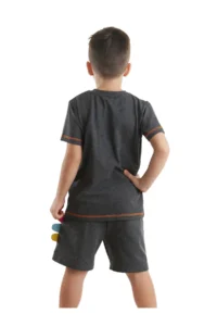 Denokids Rawr Dino Boys' Summer T-Shirt Shorts Set - Image 2