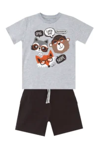 Denokids Friends Boys' Summer T-Shirt Shorts Set - Image 3