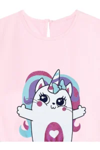 Denokids Kitten Unicorn Girls' Tulle Tutu Pink Dress - Image 5