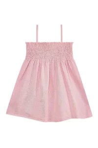 Denokids Floral Dried Rose Baby Girl Kid Muslin Strap Elastic Summer Dress - Image 4