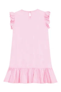 Denokids Unicorn Magic Girl's Pink Ruffle Summer Dress - Image 4