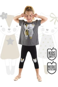 Denokids Kedili Girls' Summer T-Shirt Leggings Set