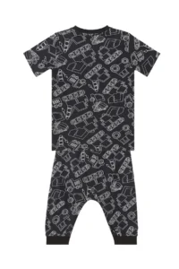 Denokids Car Boy Black Summer T-Shirt Capri Shorts Set - Image 4