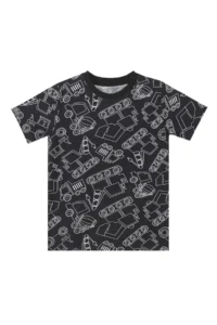 Denokids Car Boy Black Summer T-Shirt Capri Shorts Set - Image 5