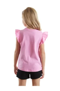 Denokids Abra Catabra Frilly Girl's Summer T-Shirt Shorts Set - Image 2
