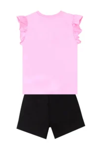 Denokids Abra Catabra Frilly Girl's Summer T-Shirt Shorts Set - Image 4