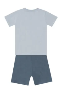 Denokids Ahoy Kedi Boys' Summer T-Shirt Shorts Set - Image 4