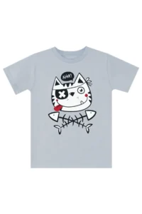 Denokids Ahoy Kedi Boys' Summer T-Shirt Shorts Set - Image 5