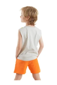 Denokids Skateboard Dino Boy's Summer Sleeveless T-shirt Shorts Set - Image 2