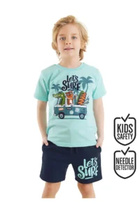 Denokids Let's Surf Boys' T-Shirt Shorts Set