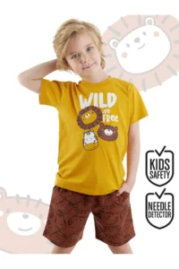 Denokids Wild Boys' Summer T-Shirt Shorts Set