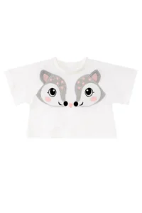 Denokids Ikiz Ceylan Girl's Summer Crop T-shirt Frilly Shorts Set - Image 5