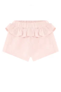 Denokids Ikiz Ceylan Girl's Summer Crop T-shirt Frilly Shorts Set - Image 7