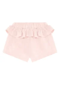 Denokids Ikiz Ceylan Girl's Summer Crop T-shirt Frilly Shorts Set - Image 8
