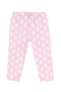 Denokids Ballerina Animals Ruffle Polka Dot Girl's Summer T-shirt Tights Set - Image 8