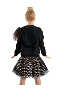 Denokids Girls' Yıldız Black Tulle Tutu Skirt - Image 2