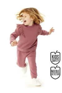 Denokids Frilly Girls' Dusty ROSE Tracksuit