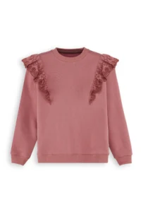Denokids Frilly Girls' Dusty ROSE Tracksuit - Image 5