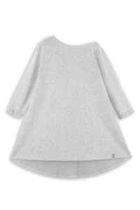 Denokids Gray Girls' Asymmetric Knitting Dress - Image 3