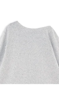 Denokids Gray Girls' Asymmetric Knitting Dress - Image 5