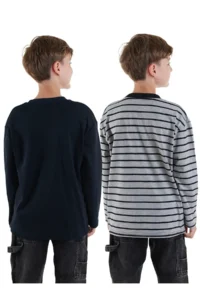 Denokids Boys' 2 Sets Paket T-Shirt - Image 2