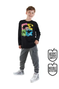 Denokids Dinolar Boys' T-Shirt Pants Set
