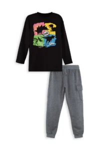 Denokids Dinolar Boys' T-Shirt Pants Set - Image 3