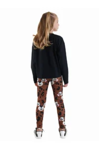 Denokids Leopard Girls' T-Shirt Leggings Set - Image 2