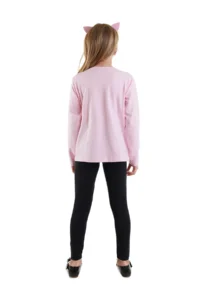 Denokids Polka Dot Rabbit Girls' T-Shirt Leggings Set - Image 2